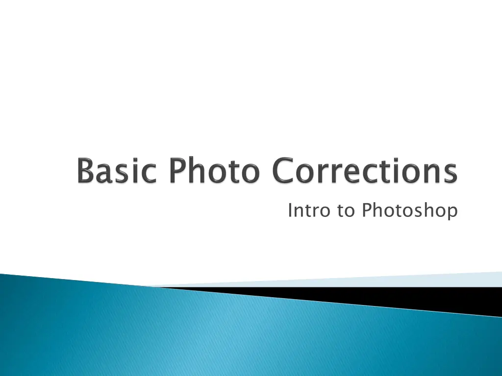 intro to photoshop