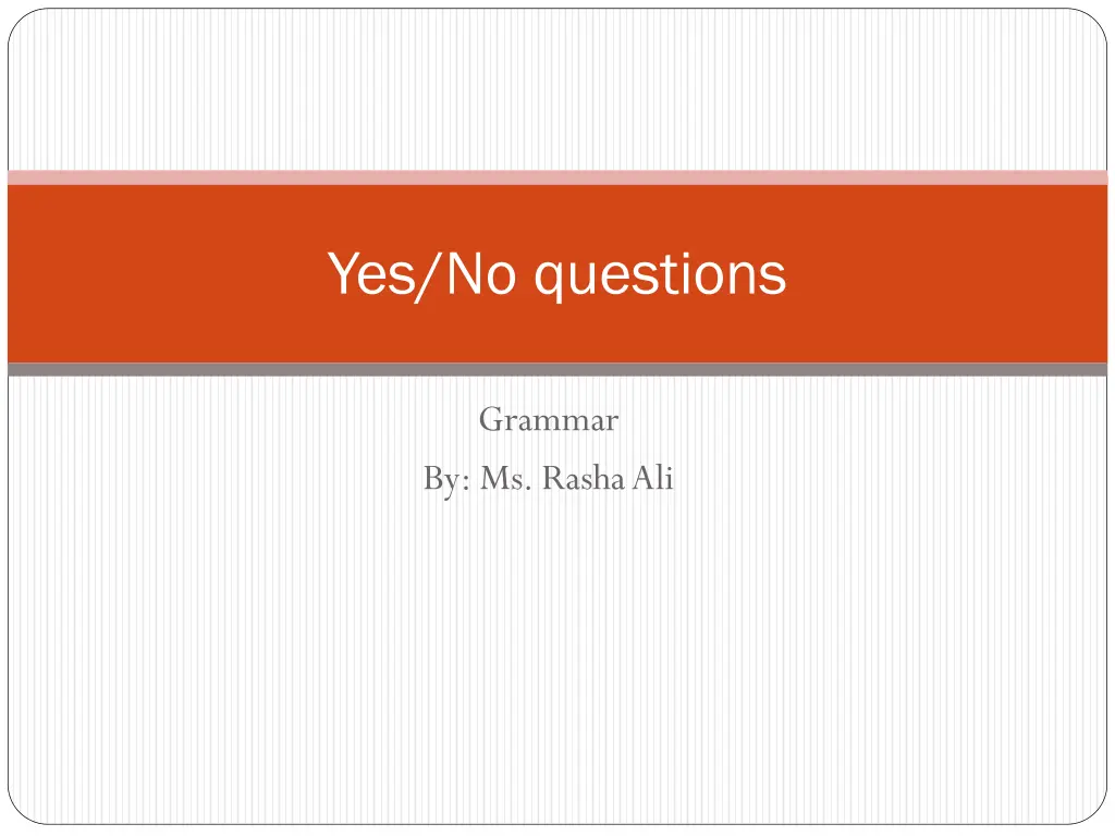 yes no questions