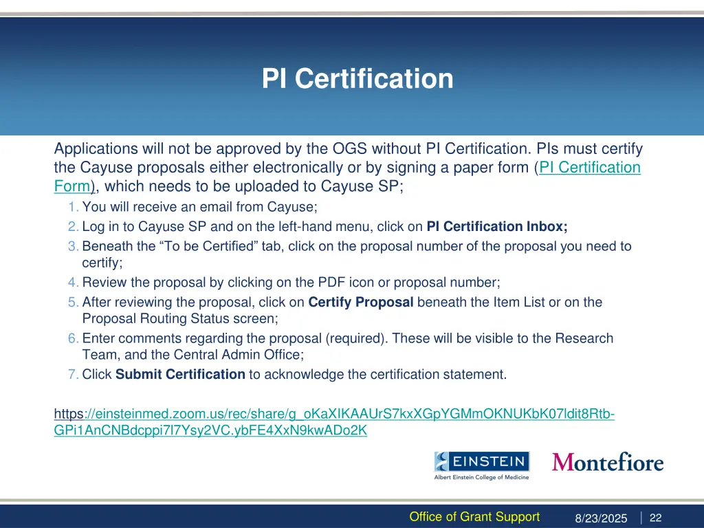 pi certification