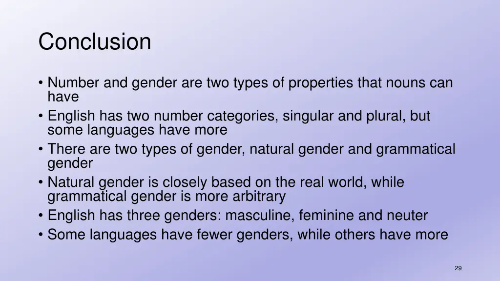 conclusion