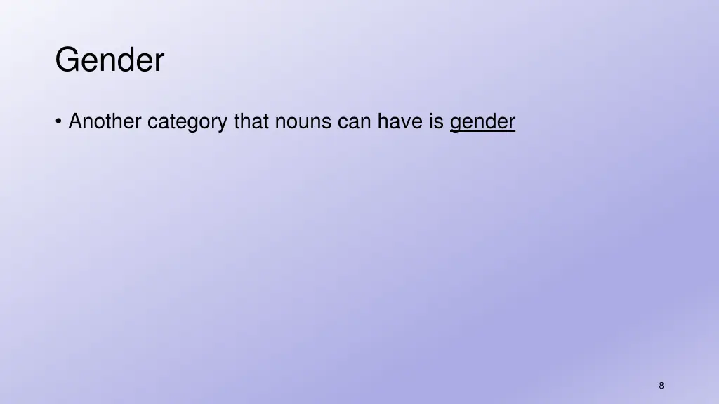 gender
