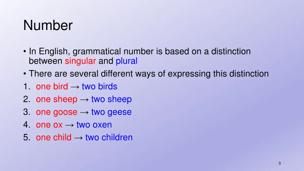 number