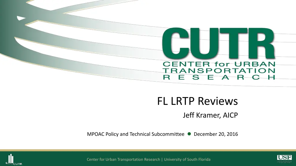 fl lrtp reviews jeff kramer aicp