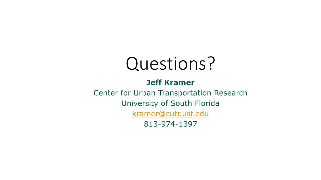 questions jeff kramer center for urban