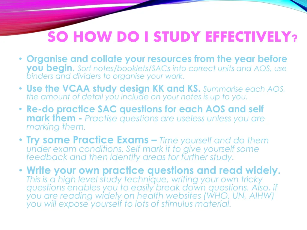 so how do i study effectively