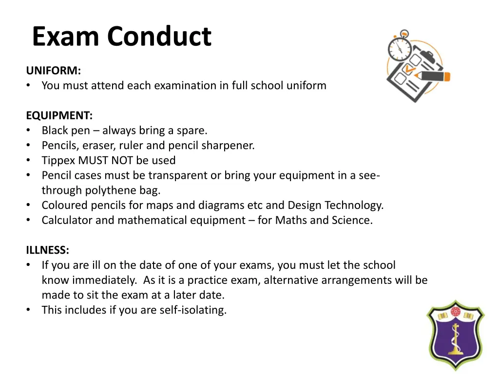 exam conduct 1