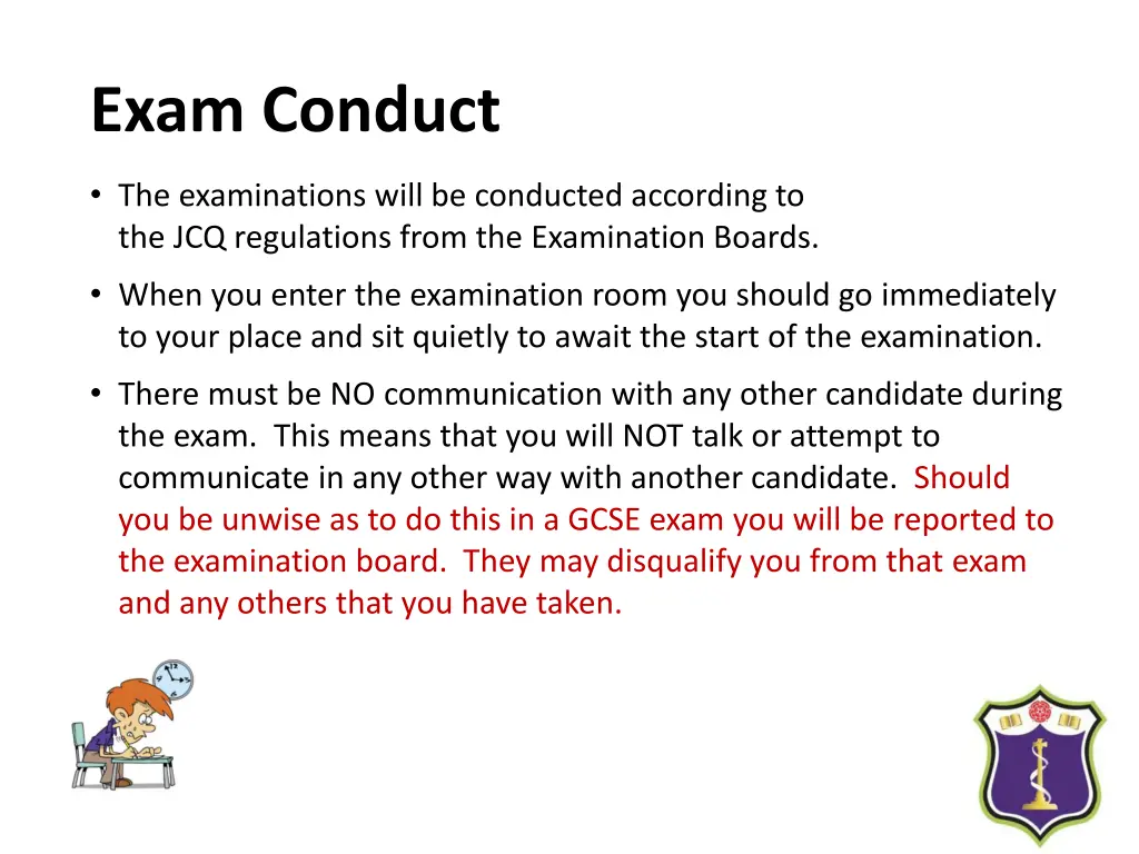 exam conduct