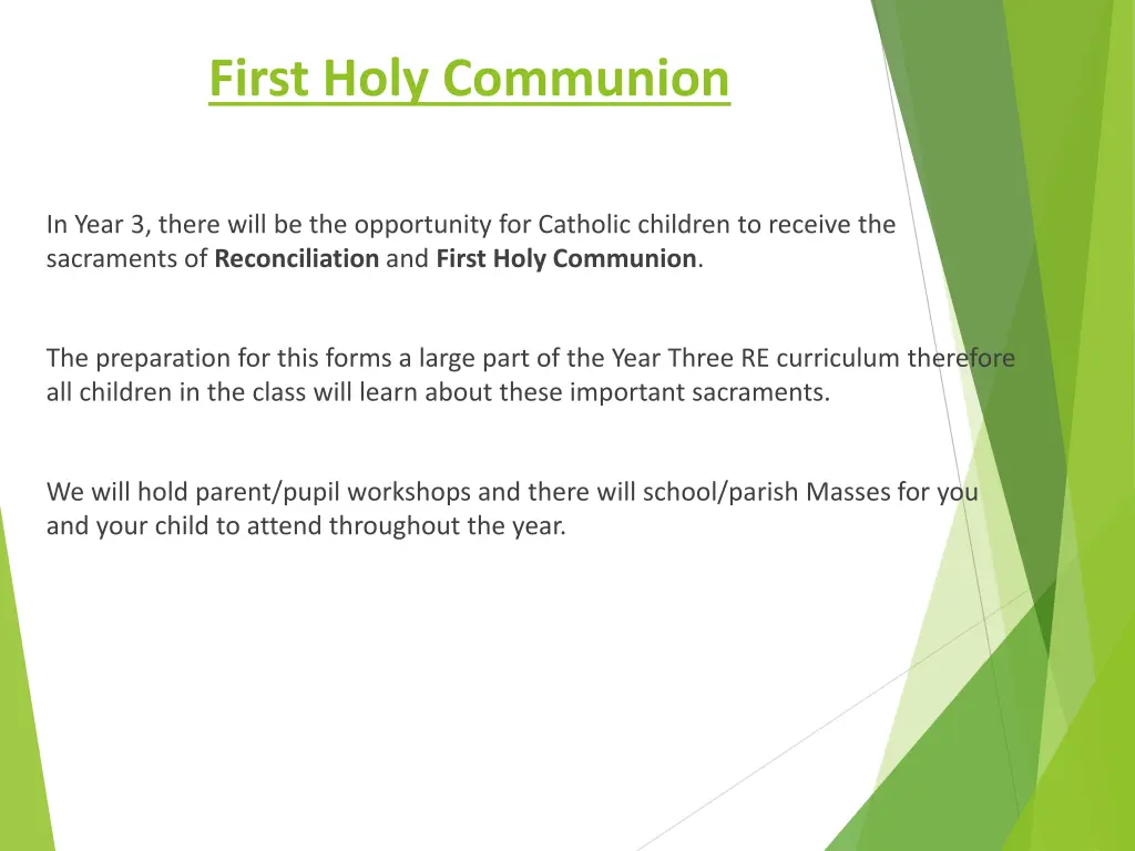 first holy communion