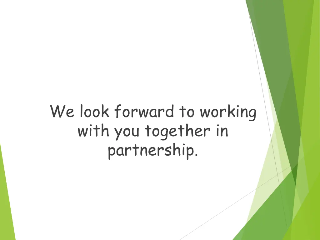 we look forward to working with you together