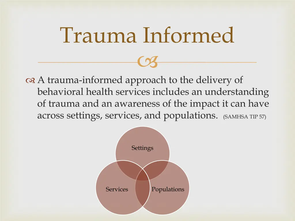 trauma informed