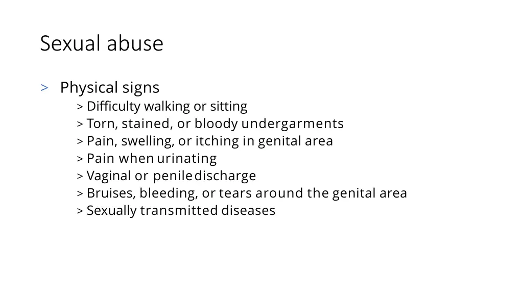 sexual abuse