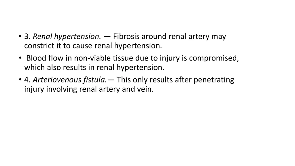 3 renal hypertension fibrosis around renal artery