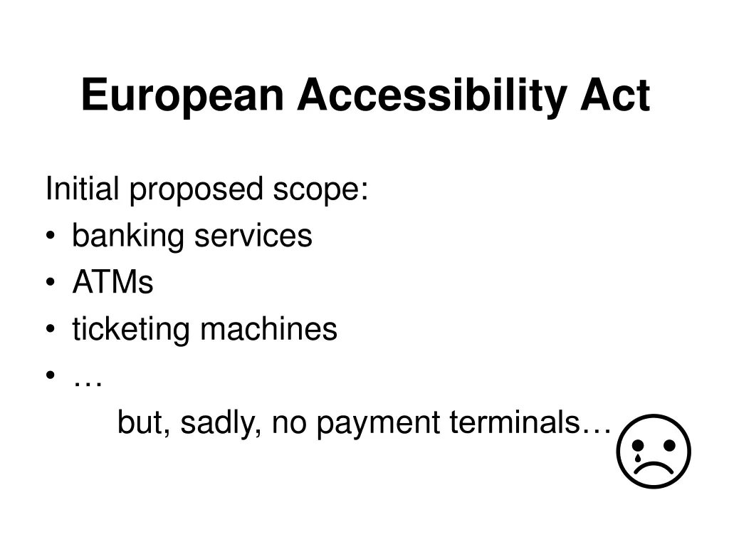european accessibility act
