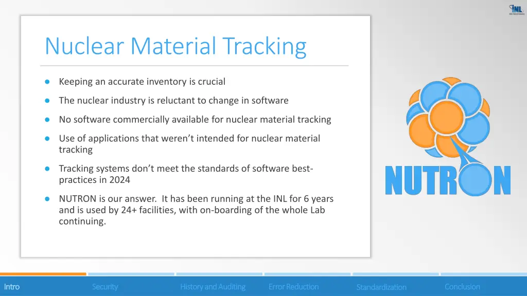 nuclear material tracking