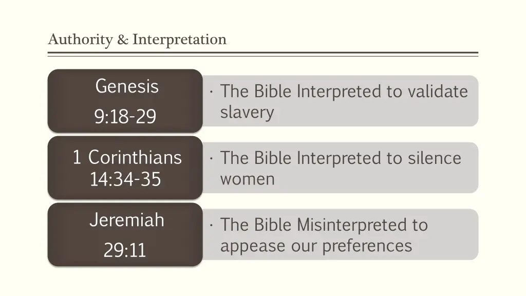 authority interpretation