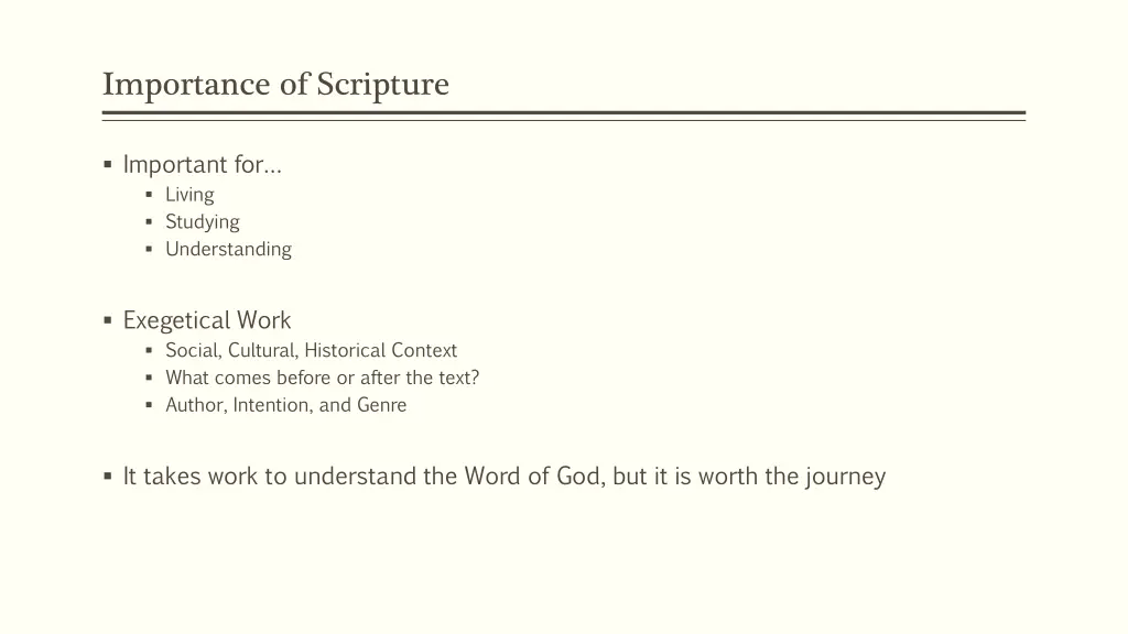 importance of scripture