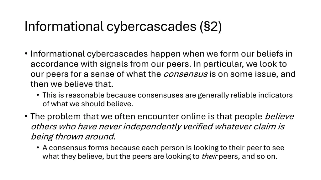 informational cybercascades 2