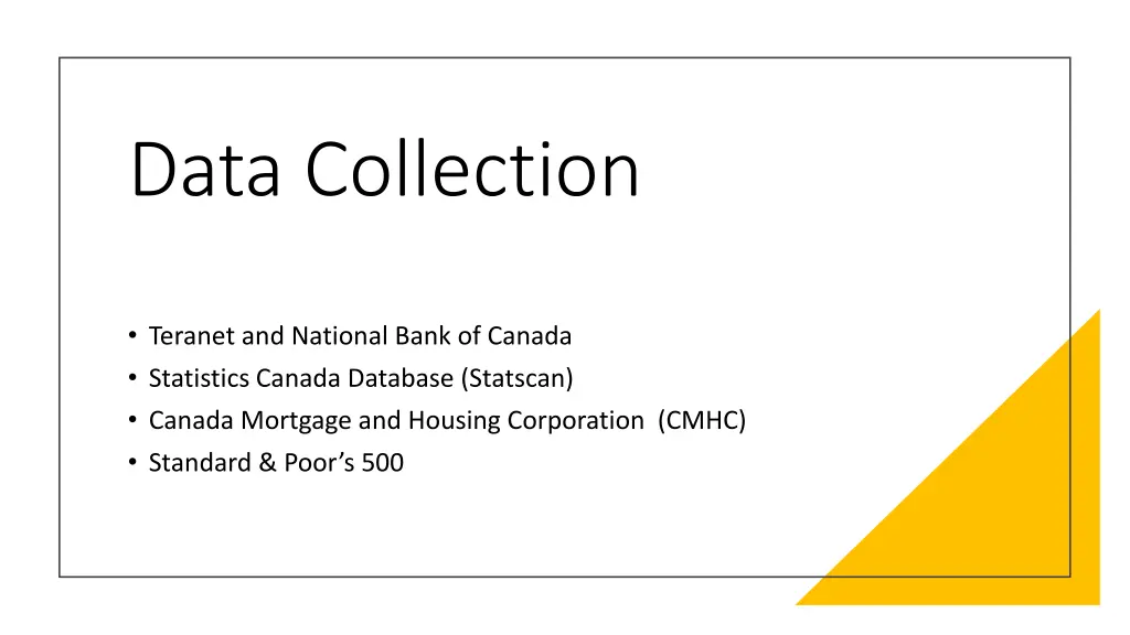 data collection