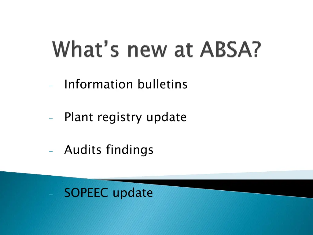information bulletins