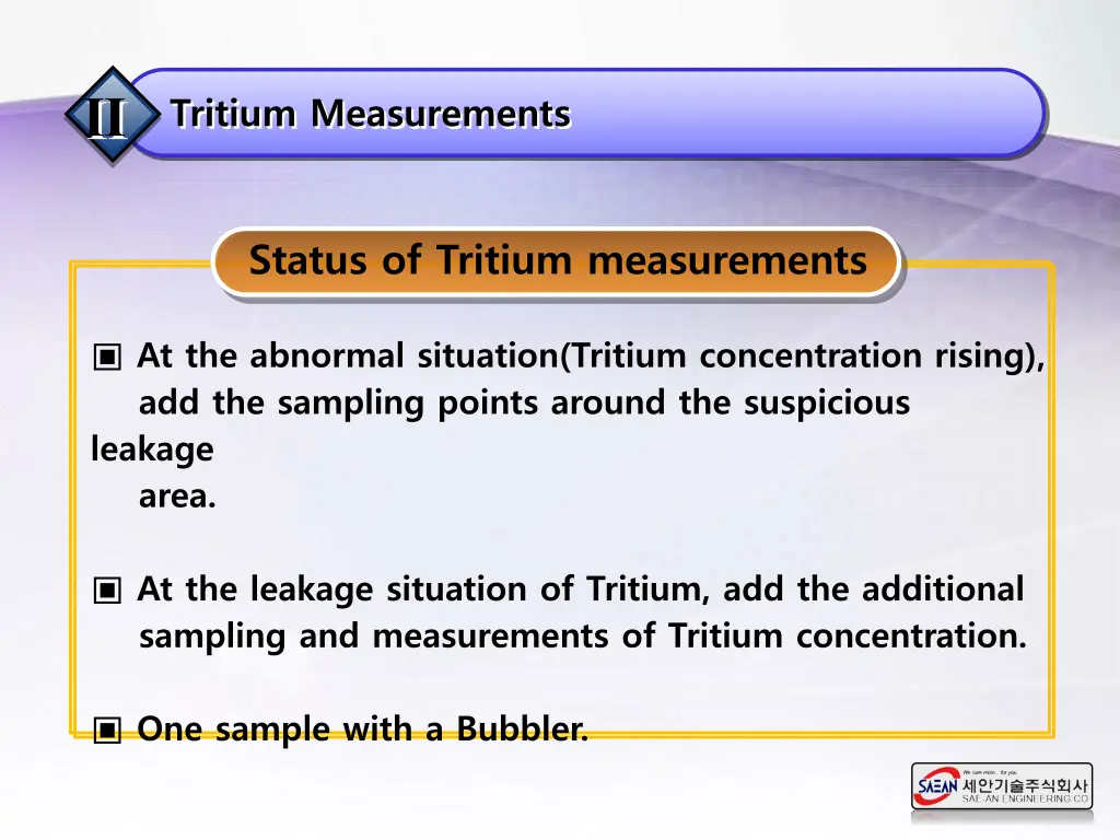 at the abnormal situation tritium concentration