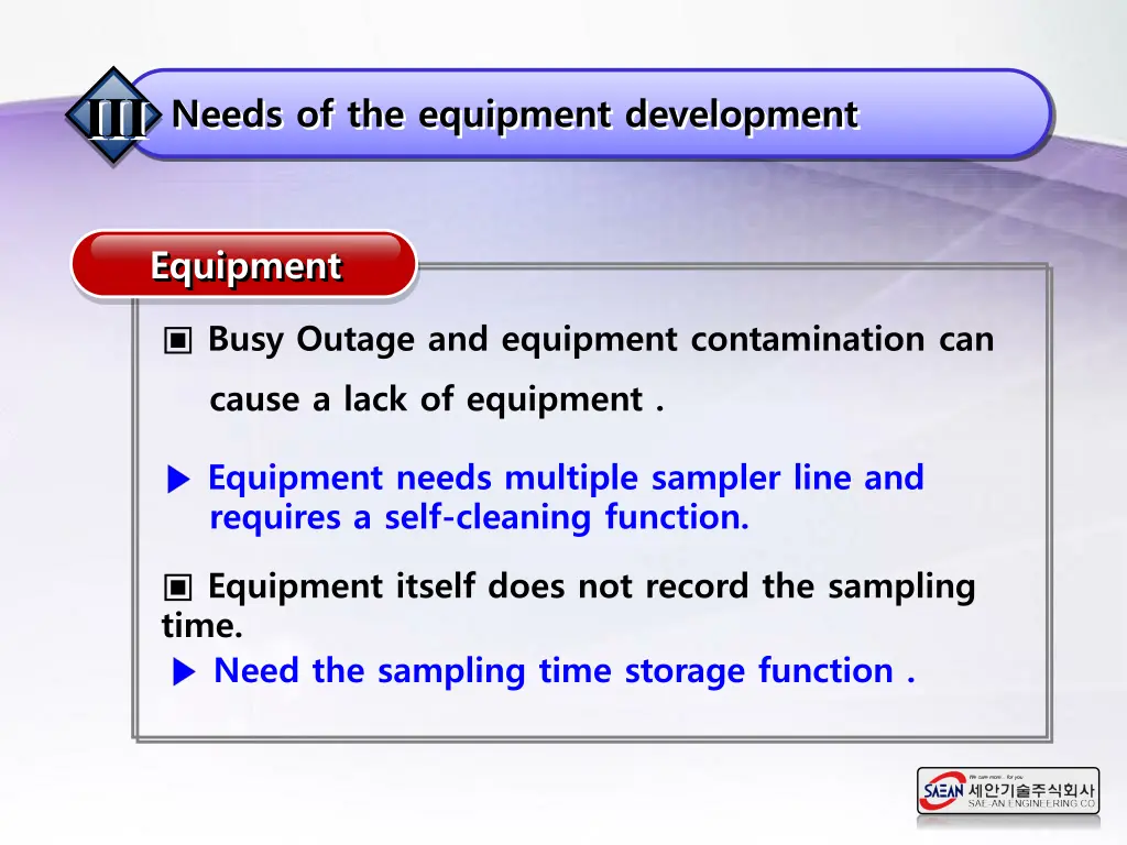 busy outage and equipment contamination can cause