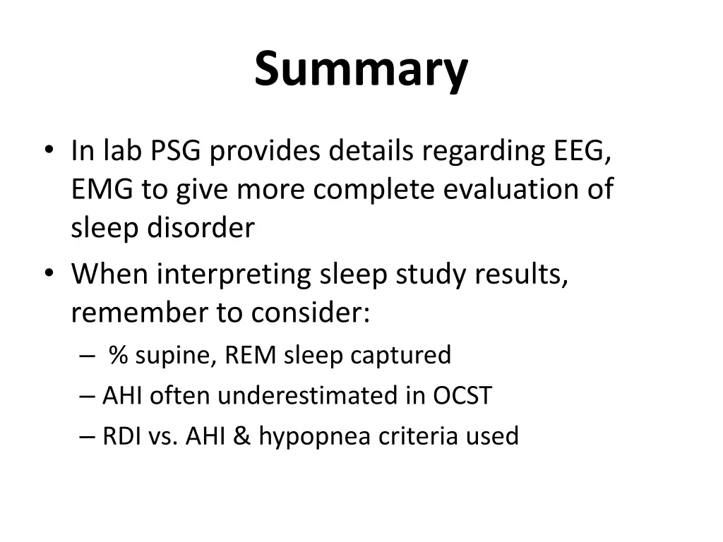 summary