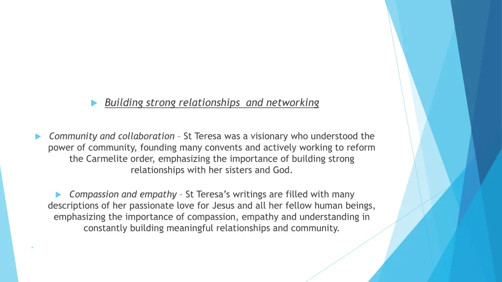 building strong relationships and networking
