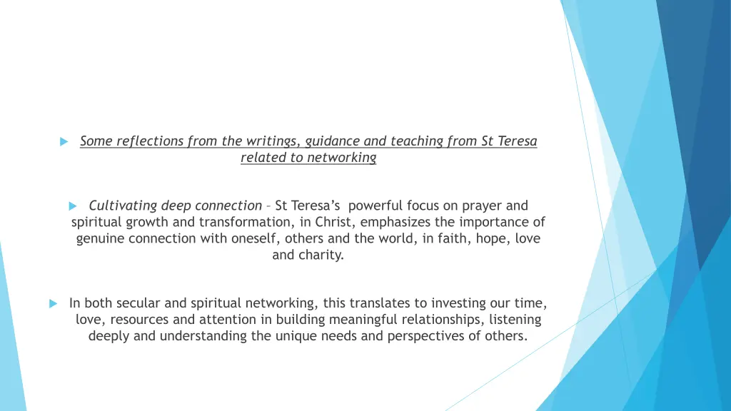 some reflections from the writings guidance