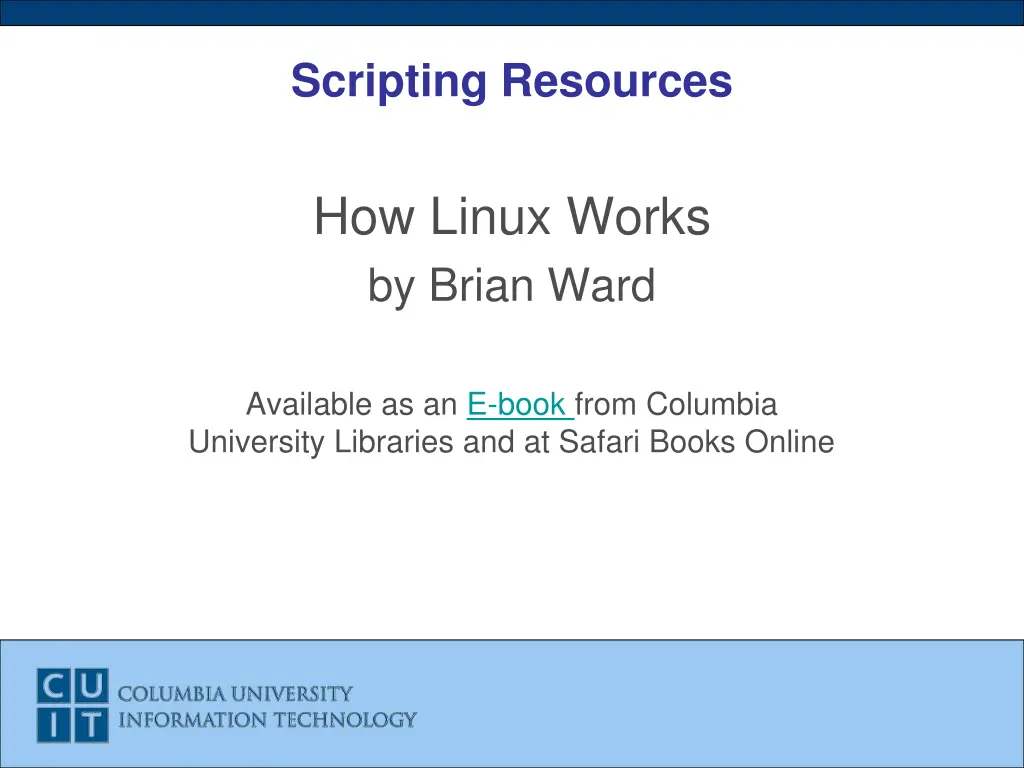 scripting resources