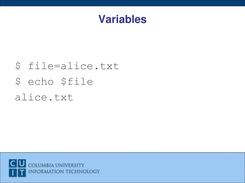 variables