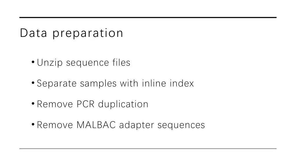 data preparation
