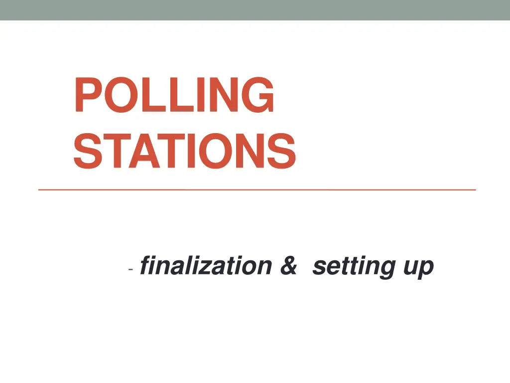 polling stations