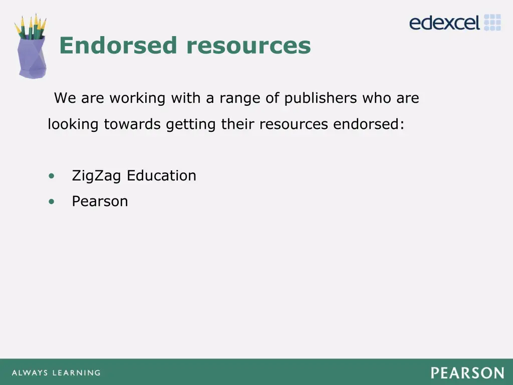 endorsed resources 1