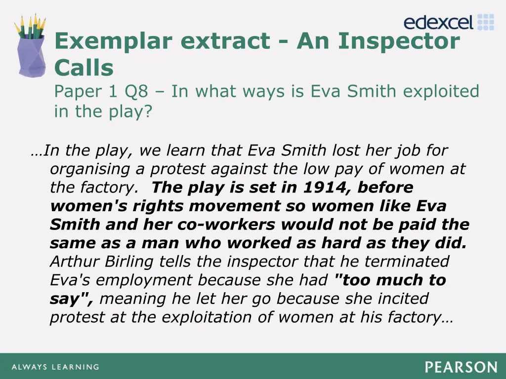 exemplar extract an inspector