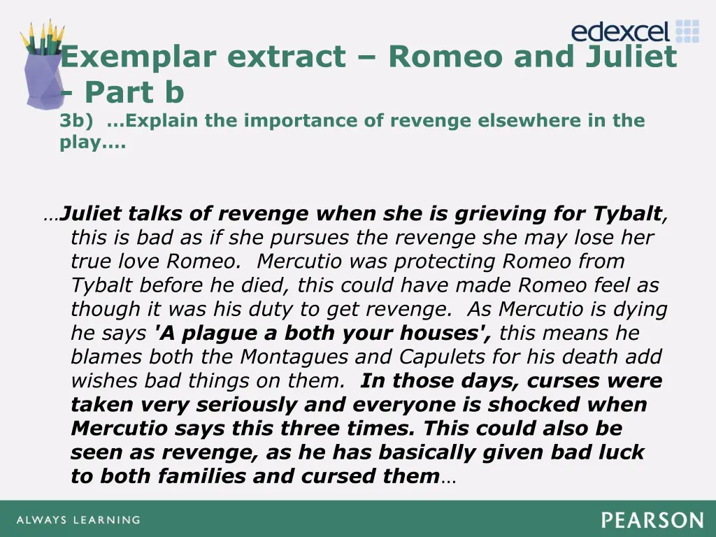 exemplar extract romeo and juliet