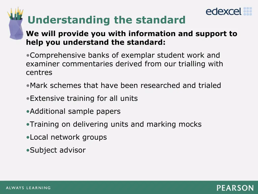 understanding the standard