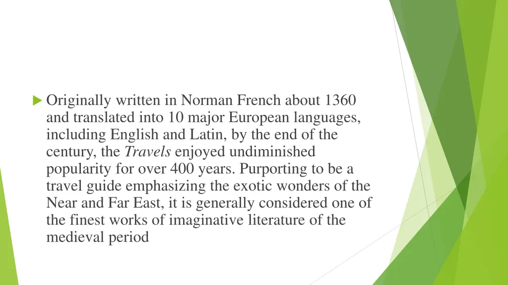 originally written in norman french about 1360