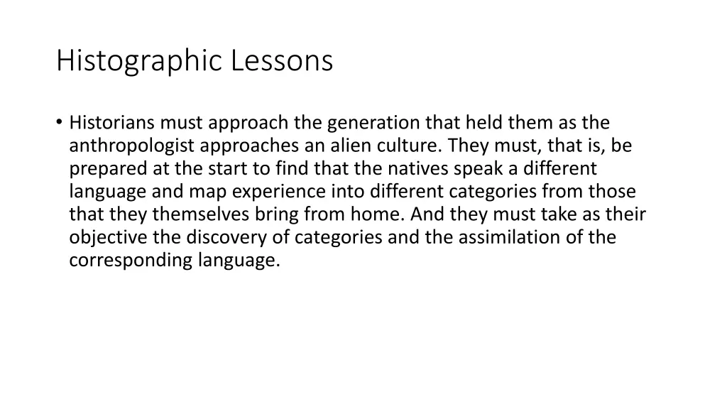 histographic lessons