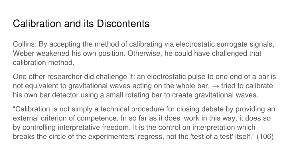 calibration and its discontents