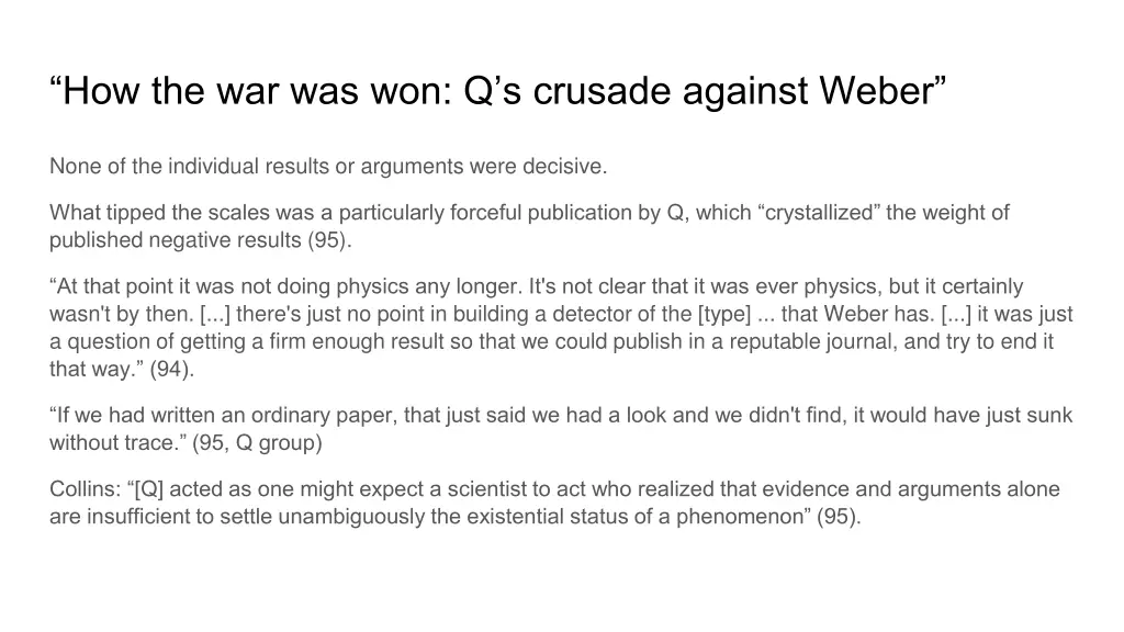 how the war was won q s crusade against weber