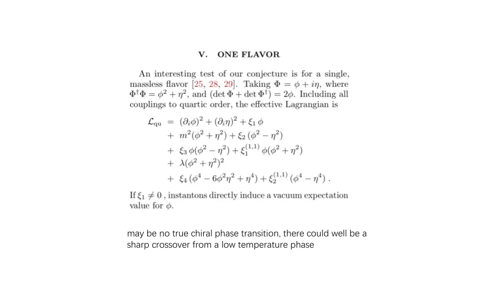 may be no true chiral phase transition there