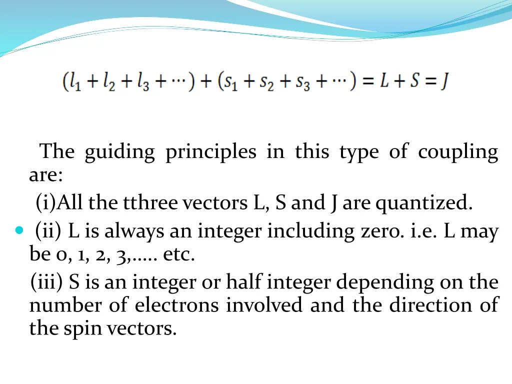 the guiding principles in this type of coupling