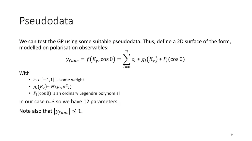 pseudodata