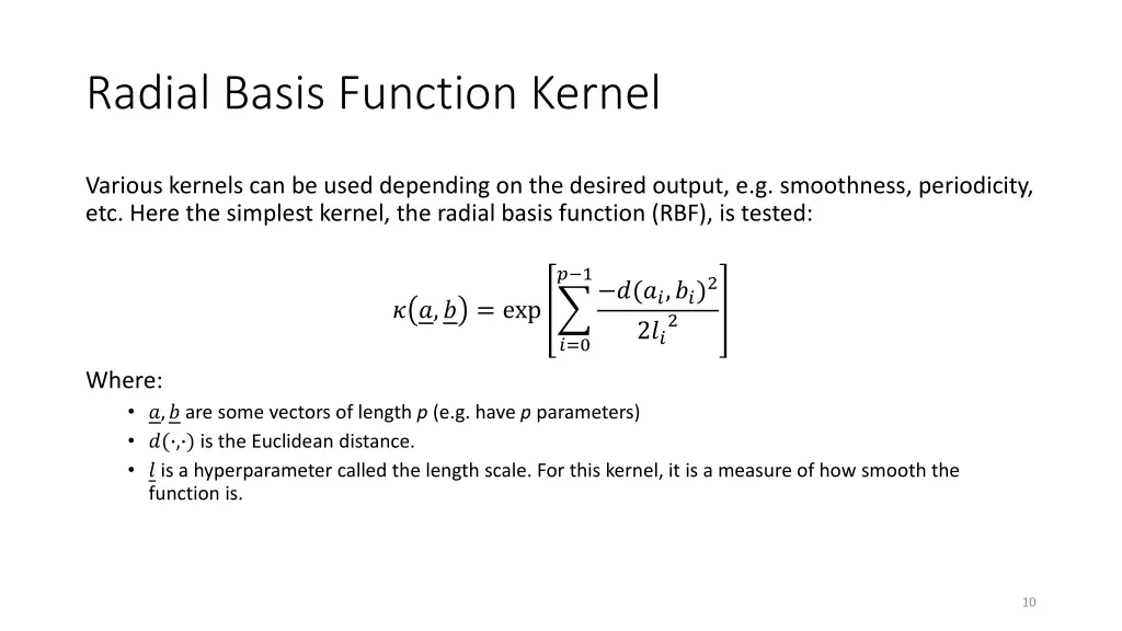 radial basis function kernel