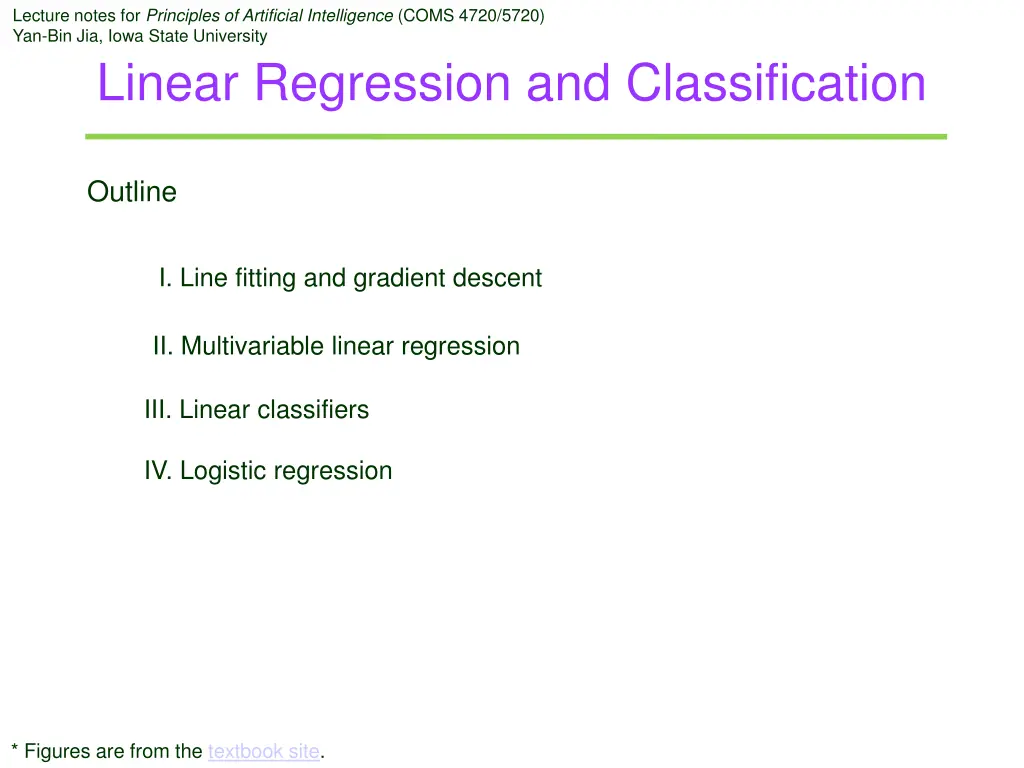 lecture notes for principles of artificial