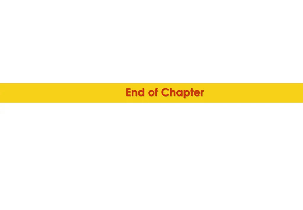 end of chapter