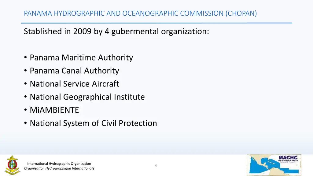 panama hydrographic and oceanographic commission