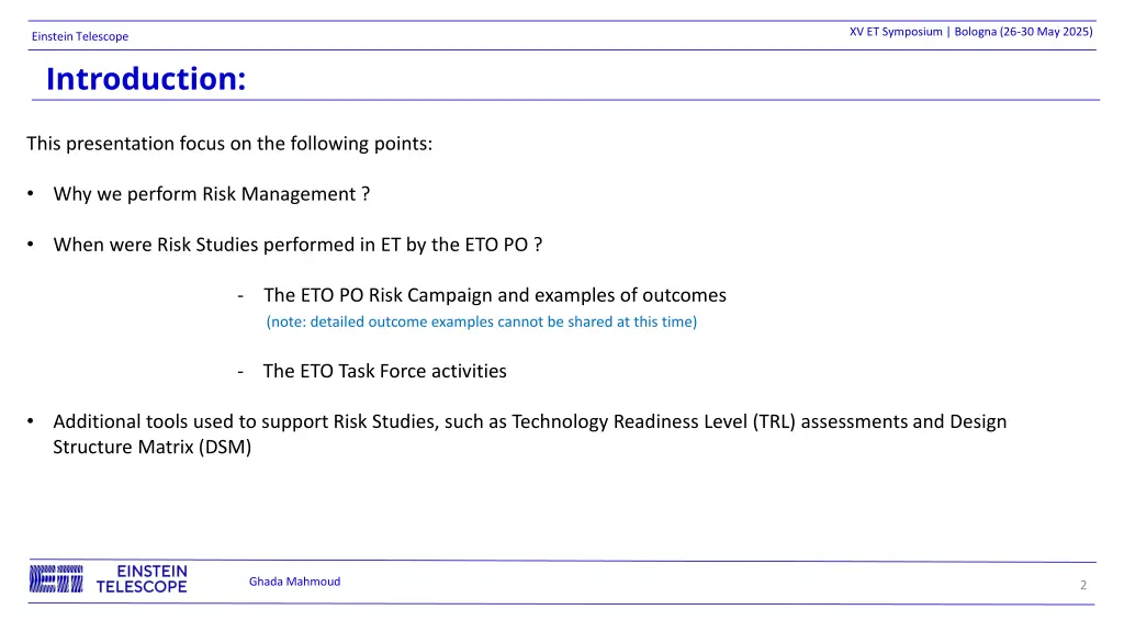 xv et symposium bologna 26 30 may 2025
