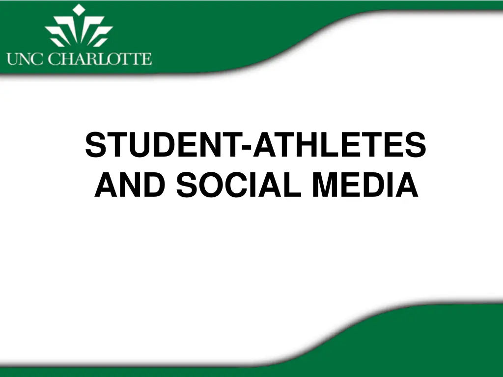 student athletes and social media
