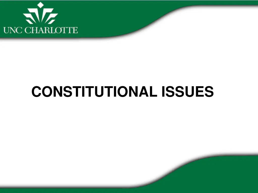 constitutional issues